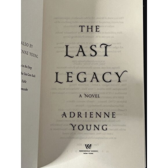 The Last Legacy Adrienne Young Hardcover Teen Fantasy Romance Novel - Picture 5 of 6